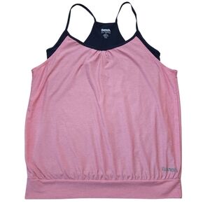 Bench Pink Layered Racerback Tank Sz L